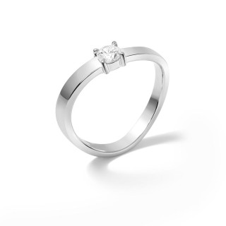 Anel Seine Solitaire prata