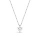 Collar de oro blanco 18K con diamante creado talla corazón 0,38 ct