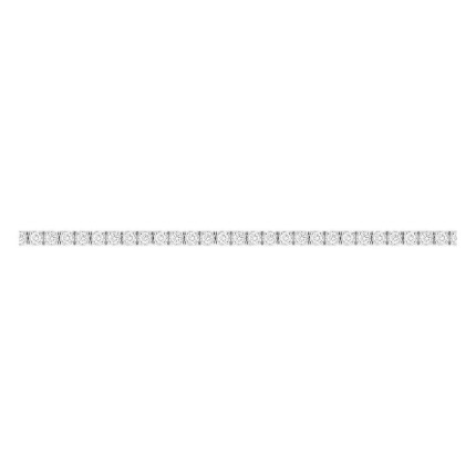 Pulsera riviera de oro blanco 9K con 66 diamantes creados 2,05 ct