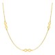 Colar em ouro amarelo 18K com motivos infinito