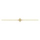 Pulsera de fantasía de oro amarillo 18K con diamantes 0,05 ct