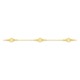 Pulsera de oro amarillo 18K con motivo de rombo repetido