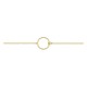 Pulseira redonda em ouro amarelo 18K com diamante 0,01 ct