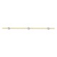 Pulsera de fantasía bicolor de oro 18K con diamantes 0,07 ct