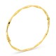 Brazalete rígido retorcido en oro amarillo de 9K