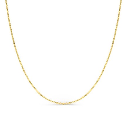 Fio em ouro amarelo 9K com malha forçada martelada