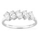 Anillo de oro blanco 18K con diamantes creados de talla ovalada 1,00 ct