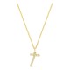 Collar inicial letra T de oro amarillo 9K con diamantes creados 0,08 ct