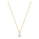 Collar de oro amarillo 18K con diamante creado de talla pera 0,70 ct