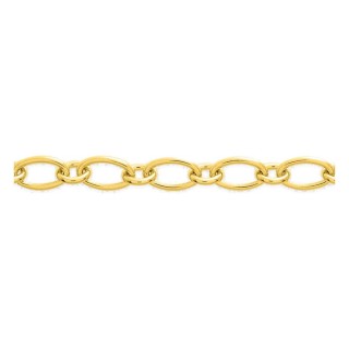 Pulsera de fantasía de cadena chapada en oro 20 cm