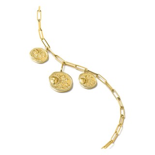 Colar Le Trésor Trio dourado