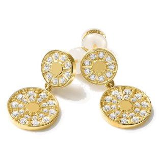 Pendientes Plein Soleil Duo dorados