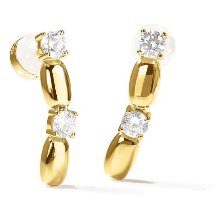 Pendientes Jour J dorados
