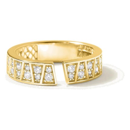 Anillo Plein Soleil abierto dorado