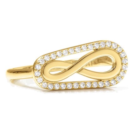 Anel L'Infini dourado
