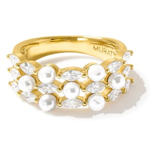 Anillo Sirène Triple dorado