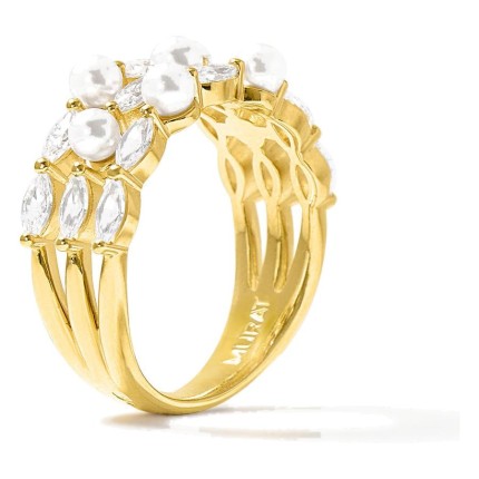 Anillo Sirène Triple dorado