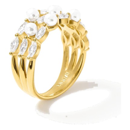 Anillo Sirène Triple dorado