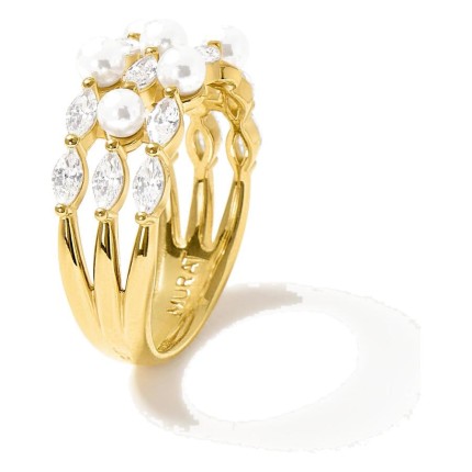 Anel Sirène Triple dourado