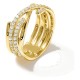 Anel Amarres Double dourado