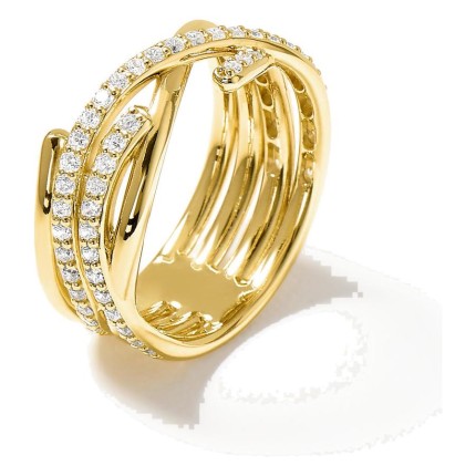 Anel Amarres Double dourado