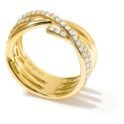 Anillo Amarres Double dorado