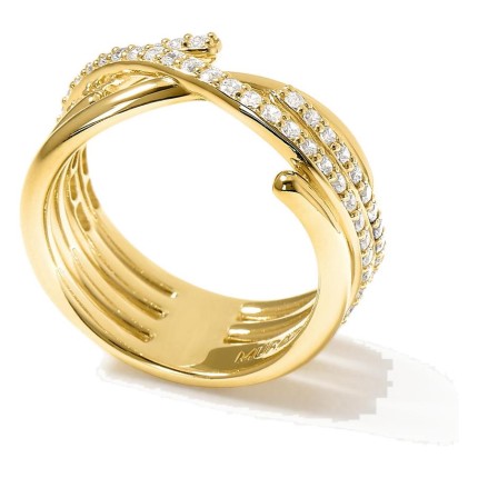 Anel Amarres Double dourado