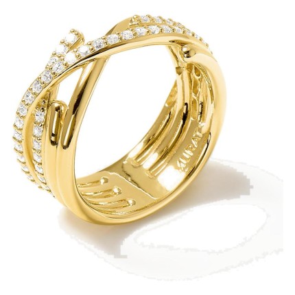 Anel Amarres Double dourado