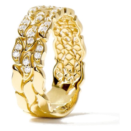 Anillo La Marée Triple dorado