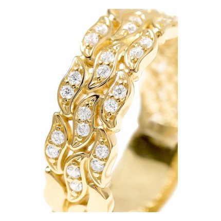 Anillo La Marée Triple dorado