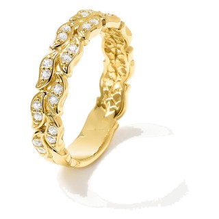 Anel La Marée Double dourado