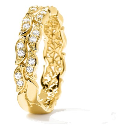 Anel La Marée Double dourado