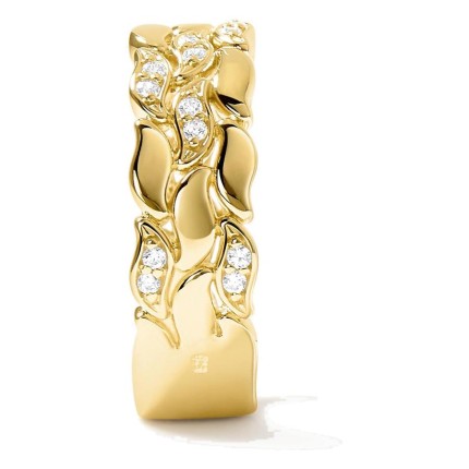 Anel La Marée Triple Alterné dourado