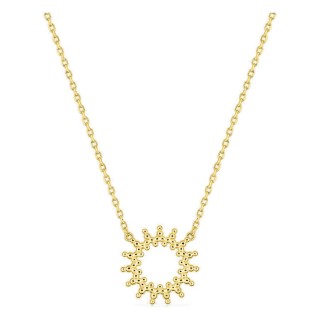 Colar sol banhado a ouro