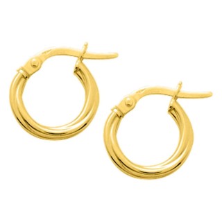 Aros bañados en oro 8 mm