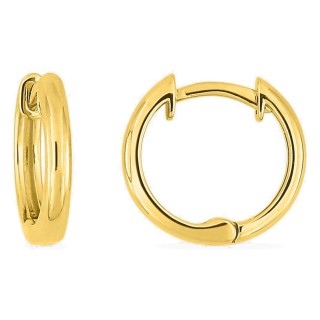 Brincos argola banhados a ouro 9 mm
