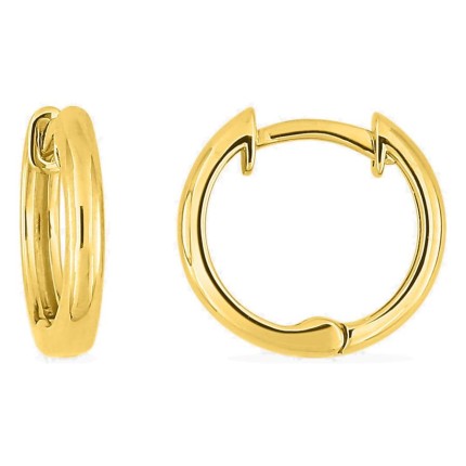 Brincos argola banhados a ouro 9 mm