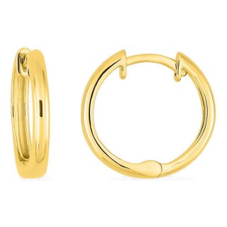 Brincos argola banhados a ouro 13 mm