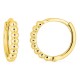 Brincos argola fantasia banhados a ouro 13 mm de diâmetro