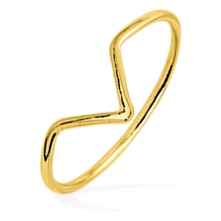 Anillo fino bañado en oro