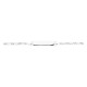 Esclava bebé cadena alterna 1+1 y placa rectangular 4 mm plata de ley 925 rodiada