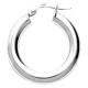 Aros plata de ley 925 rodiada tubo 4 mm