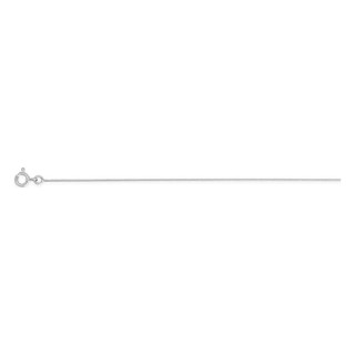 Colar corrente serpente 0,8 mm prata 925 rodiada