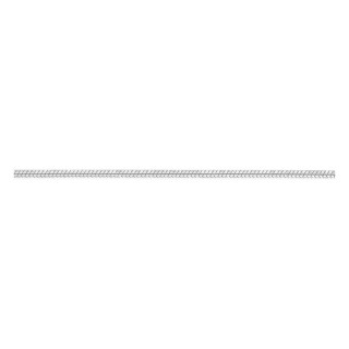 Collar cadena serpiente 0,8 mm plata de ley 925 rodiada