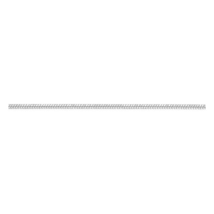 Colar corrente serpente 0,8 mm prata 925 rodiada