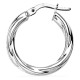 Brincos argola prata 925 rodiada 15 mm