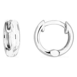 Pendientes aro plata de ley 925 rodiada 9 mm