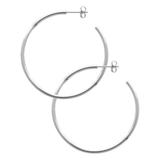Aros plata de ley 925 rodiada 40 mm
