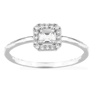 Anillo plata de ley 925 rodiada circonita talla princesa