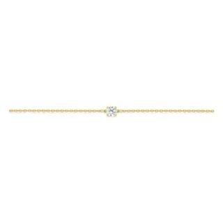 Pulseira ouro amarelo 750 ‰ com zircónia em cravação de garras